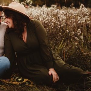 Baltic Born olive green maxi dress